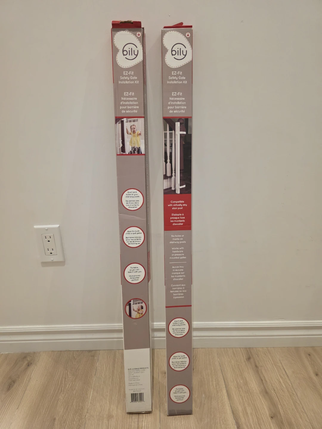 2 Bily EZ-Fit Safety Gate Installation Kit