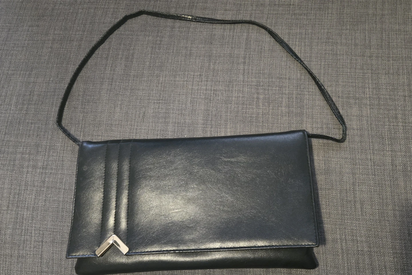 Black Clutch Purse with removable Strap - photo 2