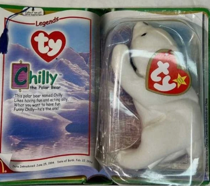 Ty Beanie Baby Chilly the Polar Bear - Retired