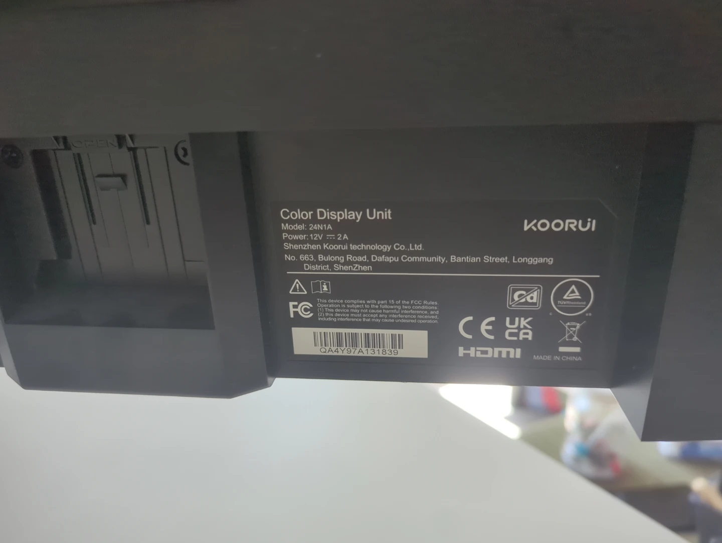 ASUS VA24EHE LCD Monitor with Koorui Color Display Unit - photo 4