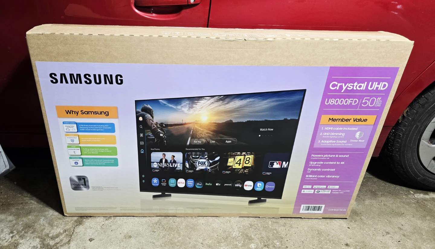 Samsung 50" Crystal UHD U8000FD TV - NEW!