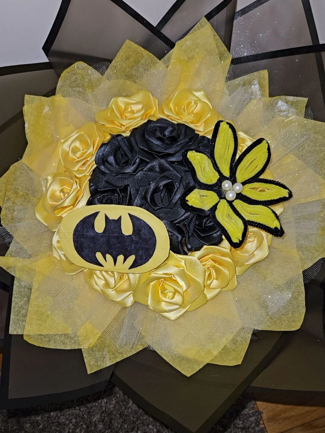 Batman Themed Floral Bouquet - photo 3