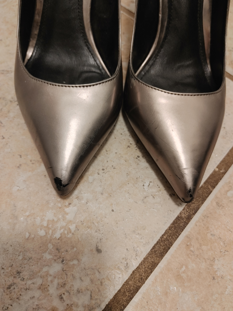 ALDO Metallic Pointed Toe Heels size 6 - photo 3