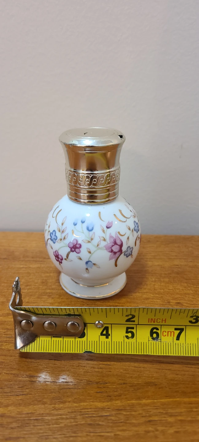 Vintage Hand Painted Porcelain Perfume Bottle