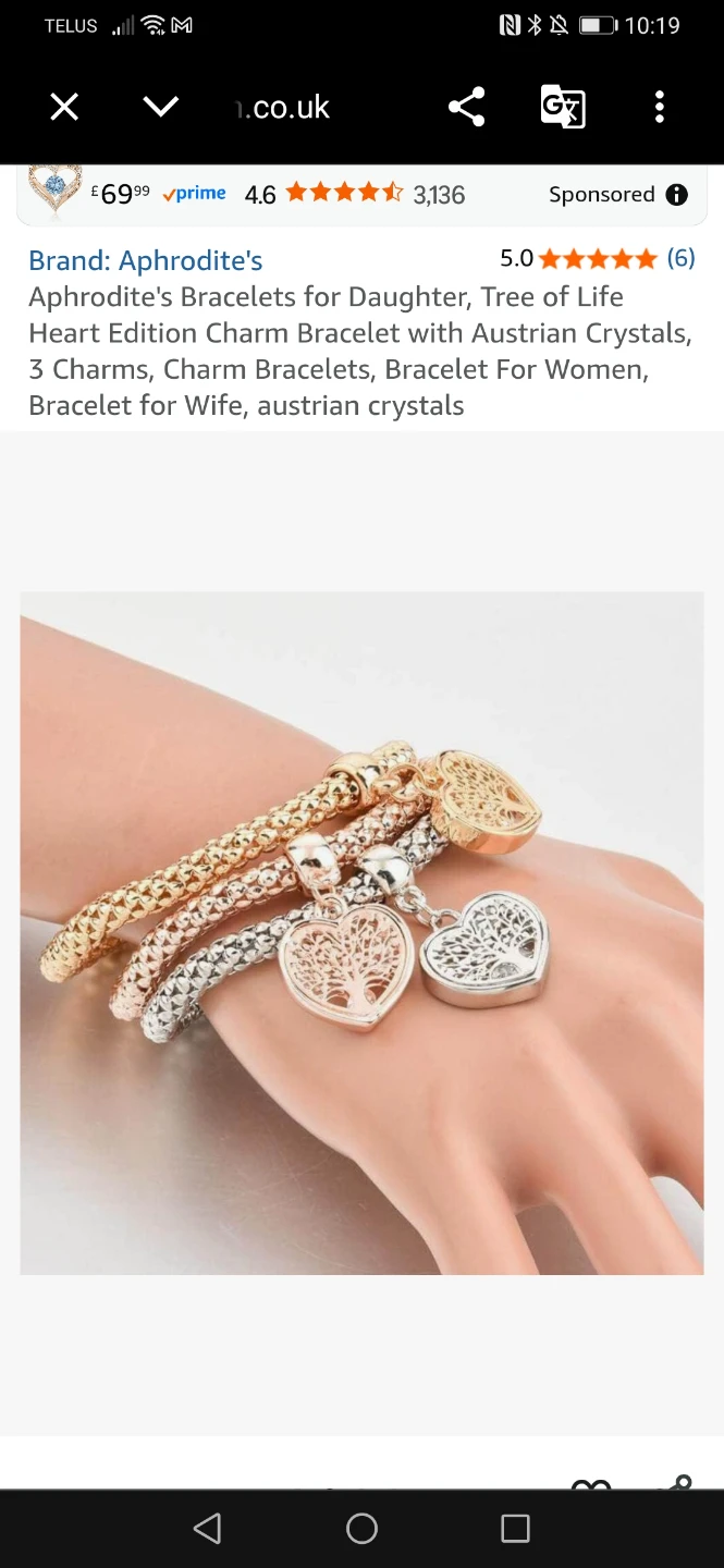 Capital Charms Set of 3 Stretch Bracelets