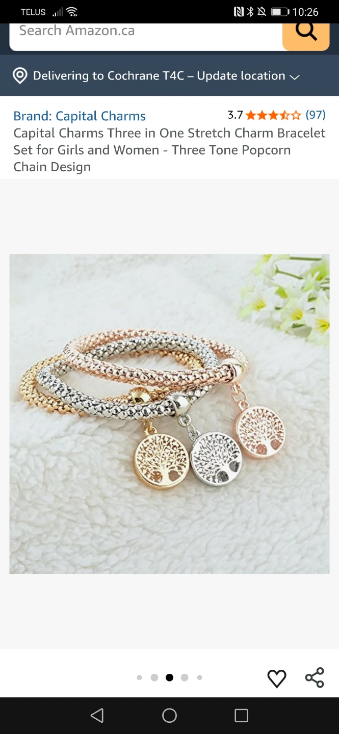 Capital Charms Set of 3 Stretch Bracelets - photo 2