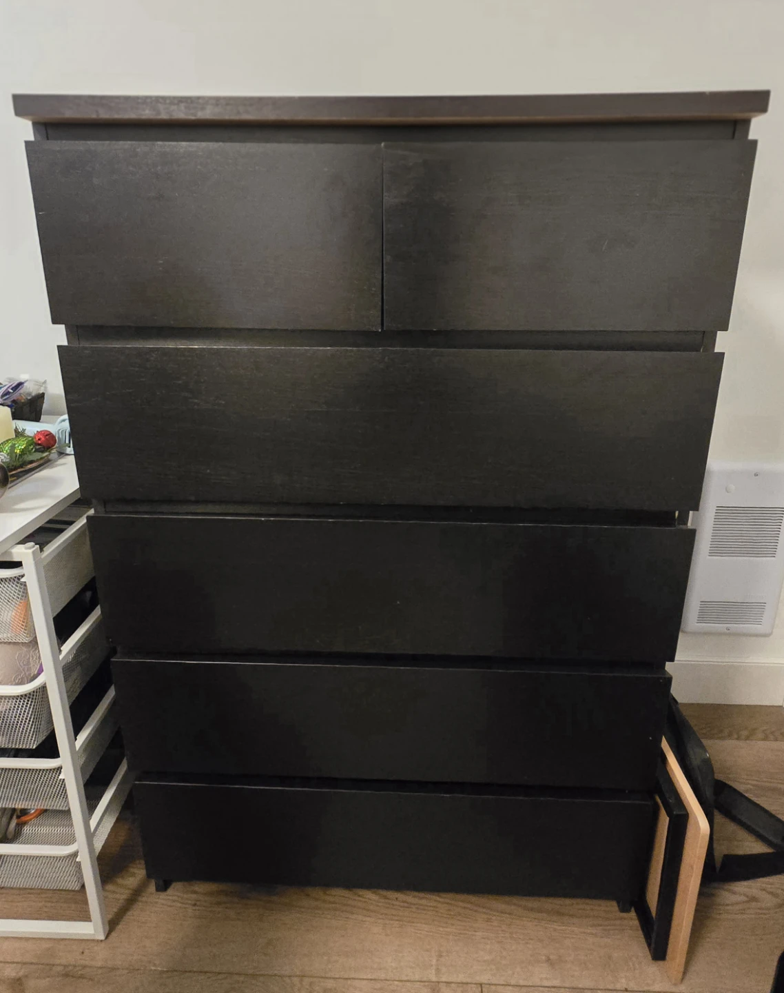 Dark Brown 6-Drawer Dresser