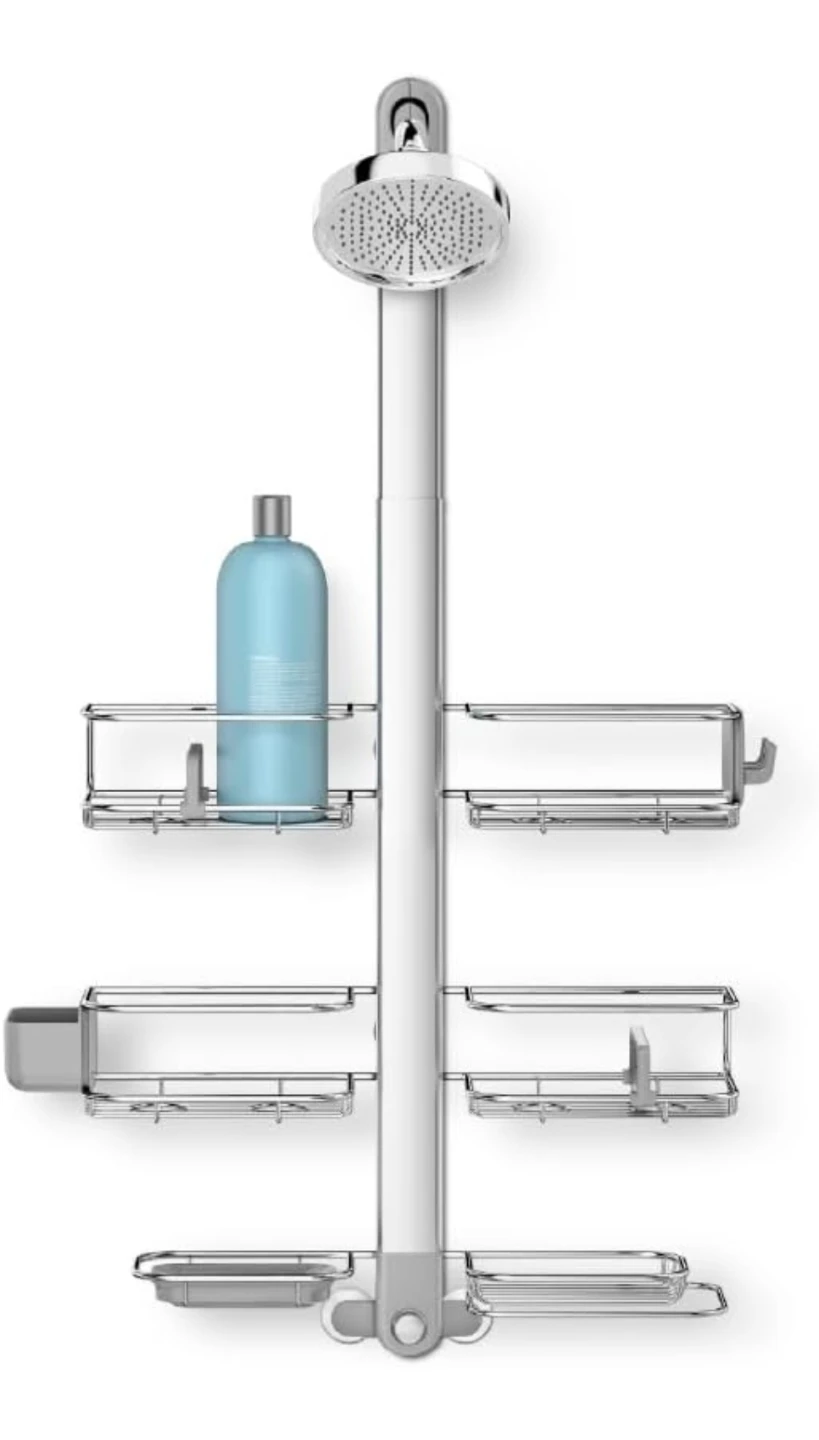 SIMPLEHUMAN XL Shower Caddy with Adjustable Shelves - photo 2