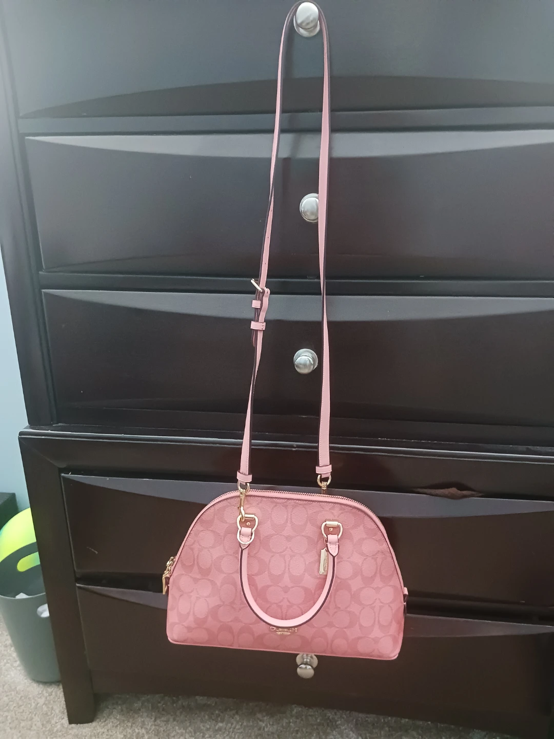 Coach Pink Monogram Dome Satchel Handbag - photo 3