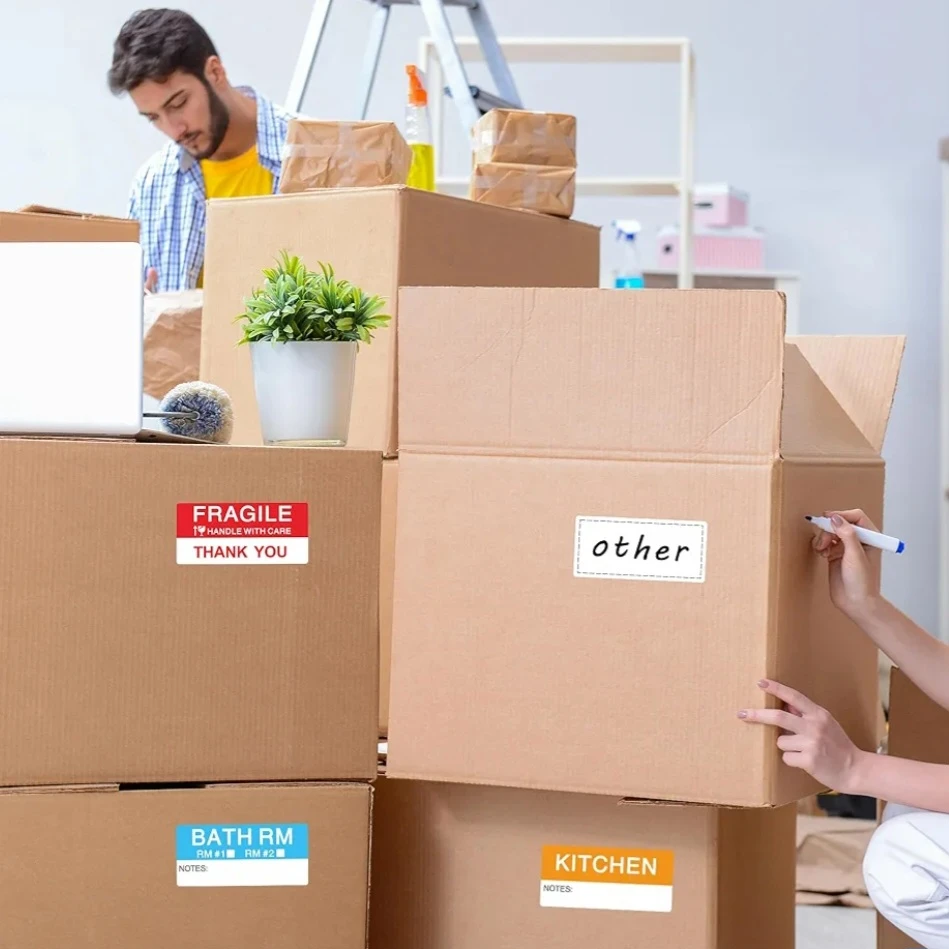 120 Moving Box labels - NEW unwrapped package - photo 5