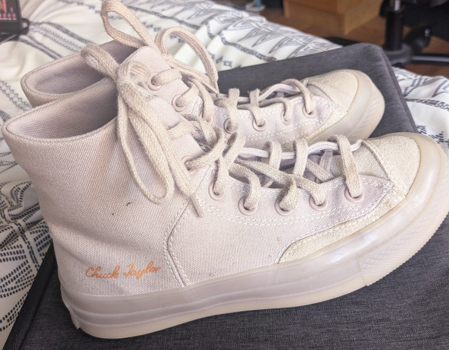 Converse Chuck 70 Marquis High Tops in 'Wonder Stone/Beige' - photo 4