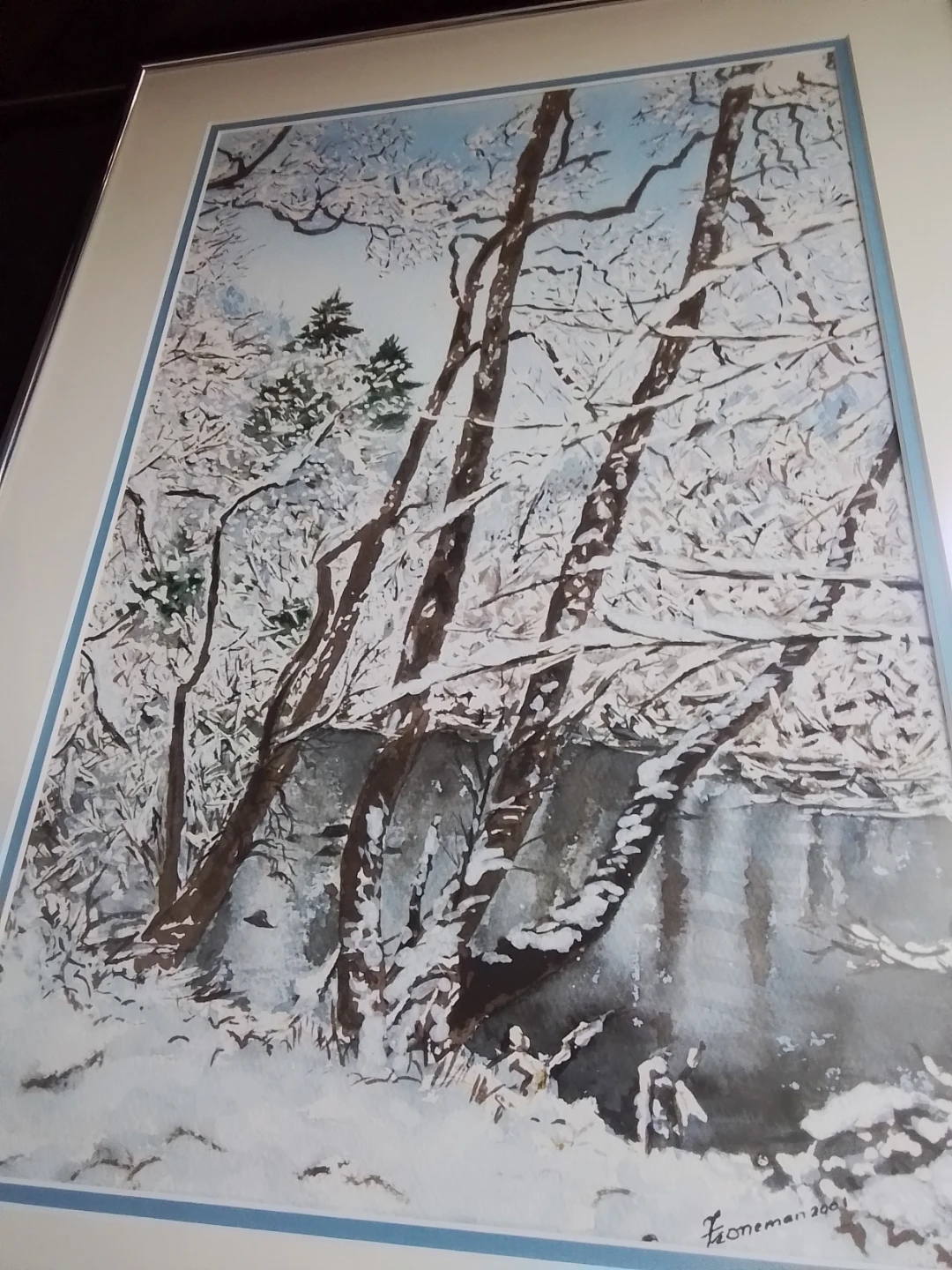 “Winter On The Madawaska” Impressionistic Pastel Painting - photo 5