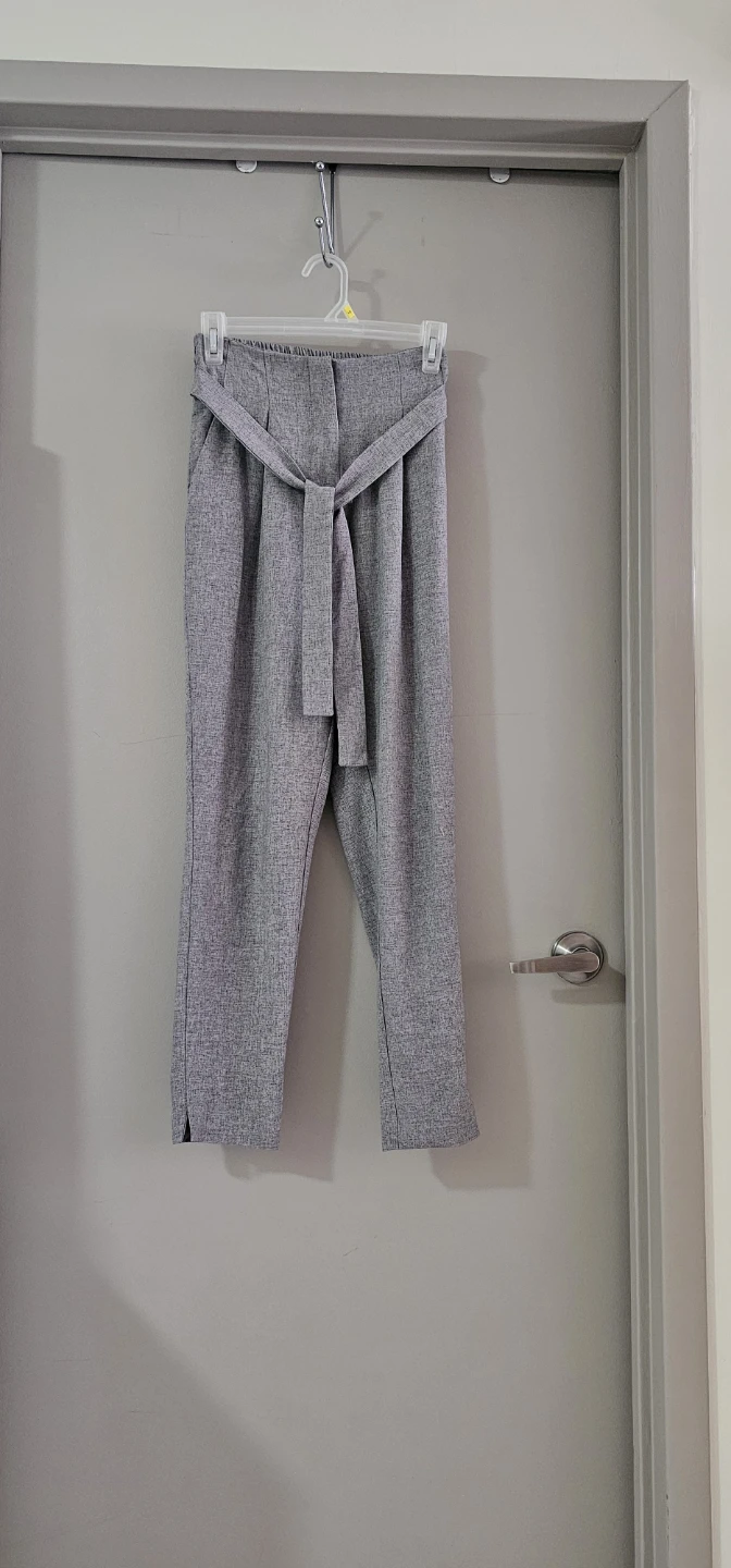 New brand Streetwear Society Grey Paperbag Waist Pants  🌱