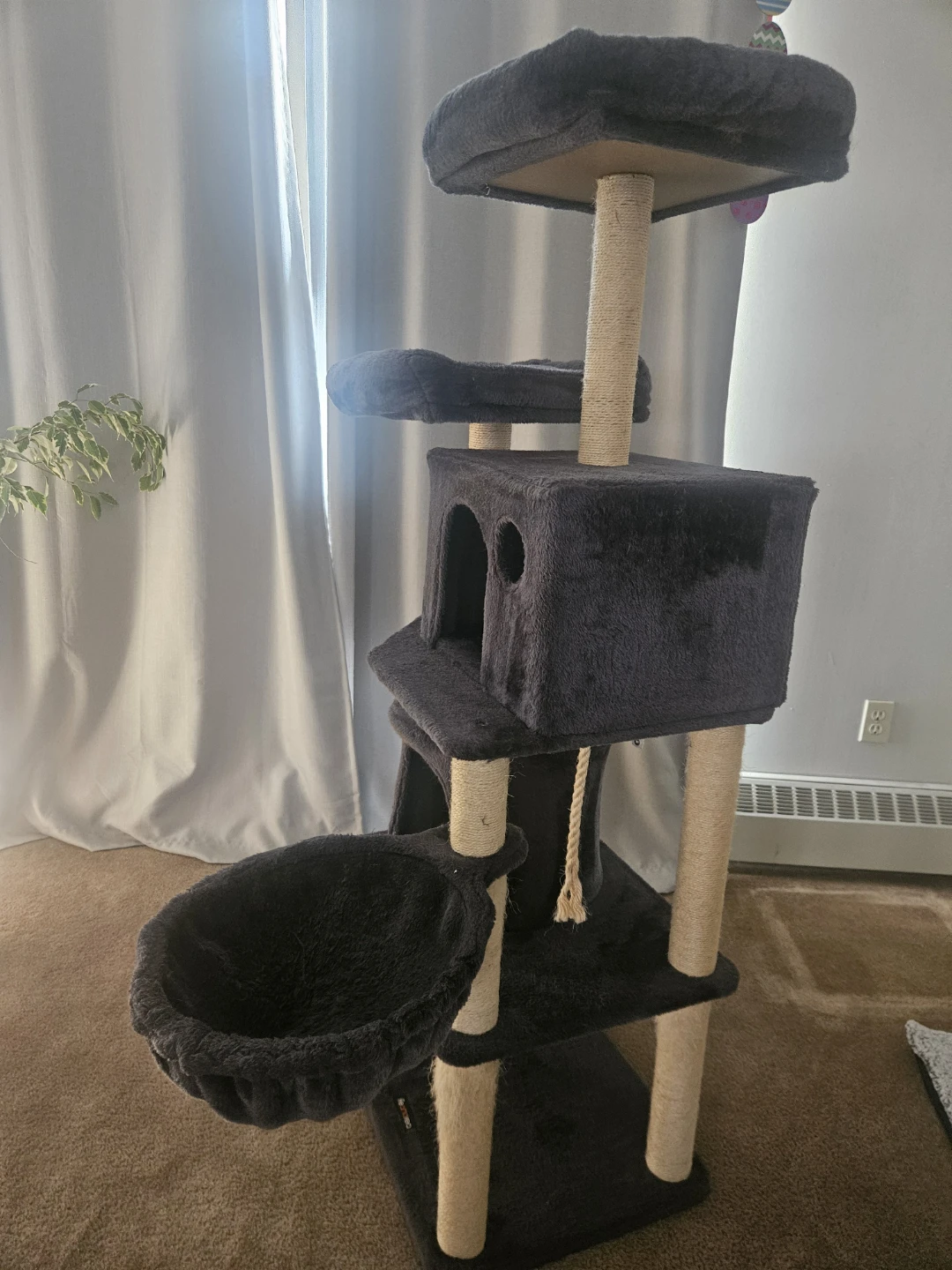 Dark Grey Multi-Level Cat Tree Condo - photo 3