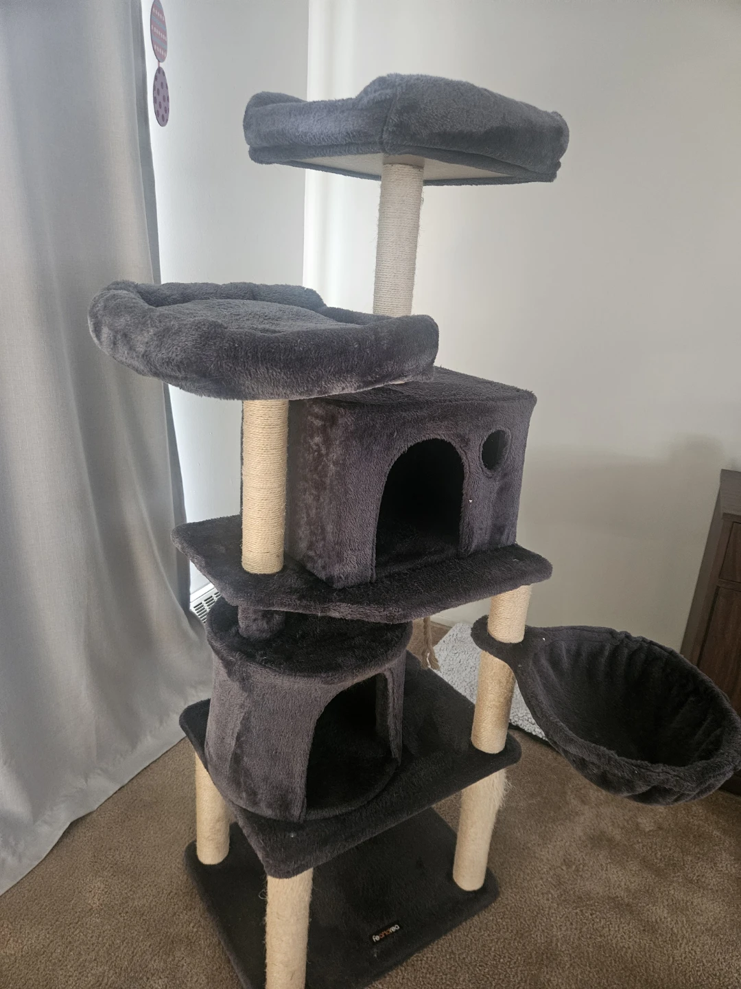 Dark Grey Multi-Level Cat Tree Condo - photo 5