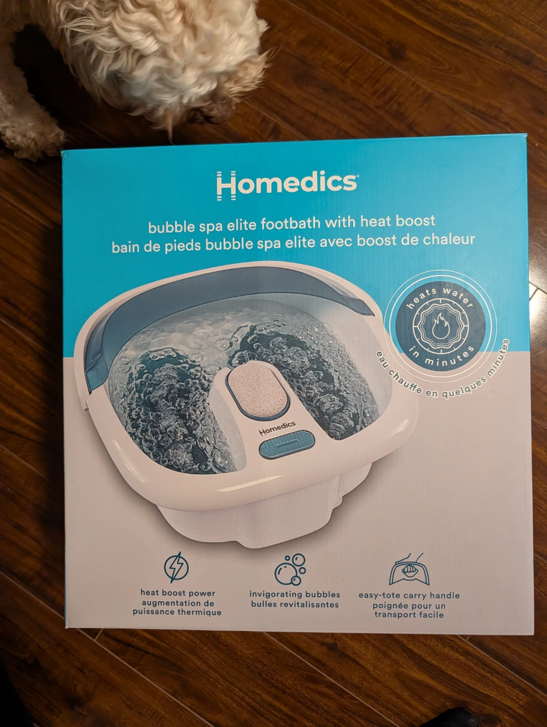 HoMedics Bubble Spa Elite Footbath with Heat Boost
