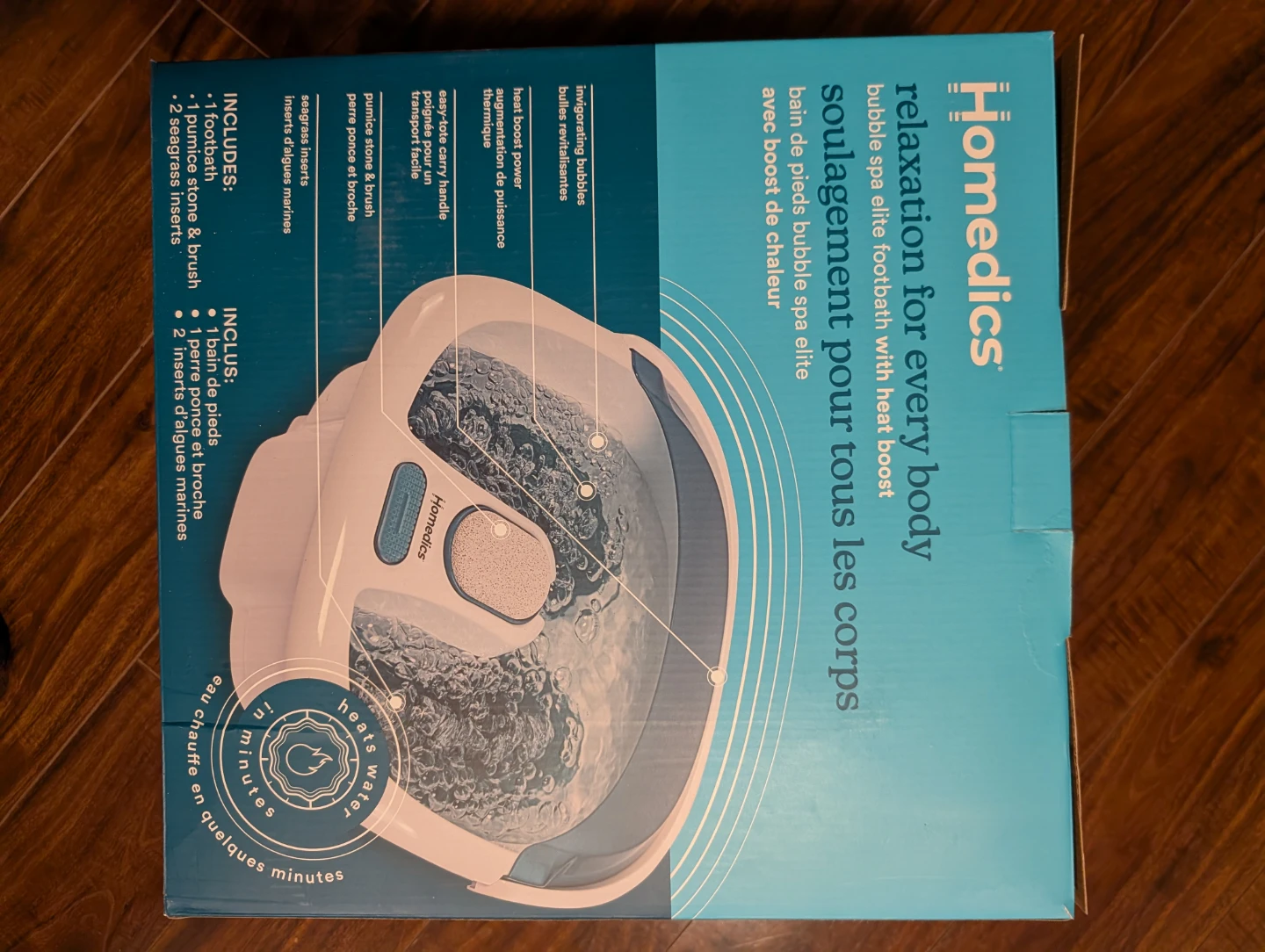 HoMedics Bubble Spa Elite Footbath with Heat Boost - photo 2