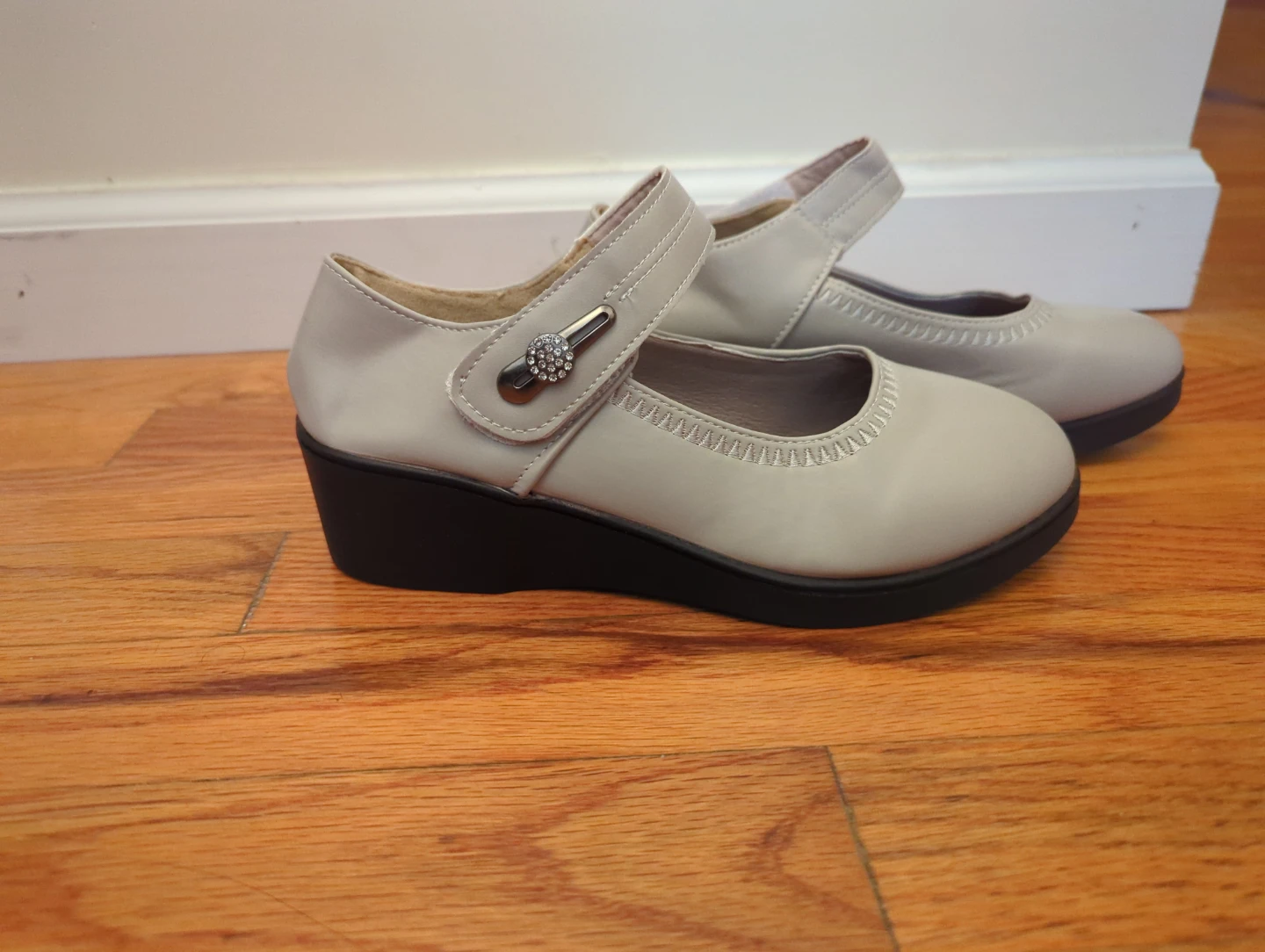 Women's Mary Jane Wedge Shoes - photo 2