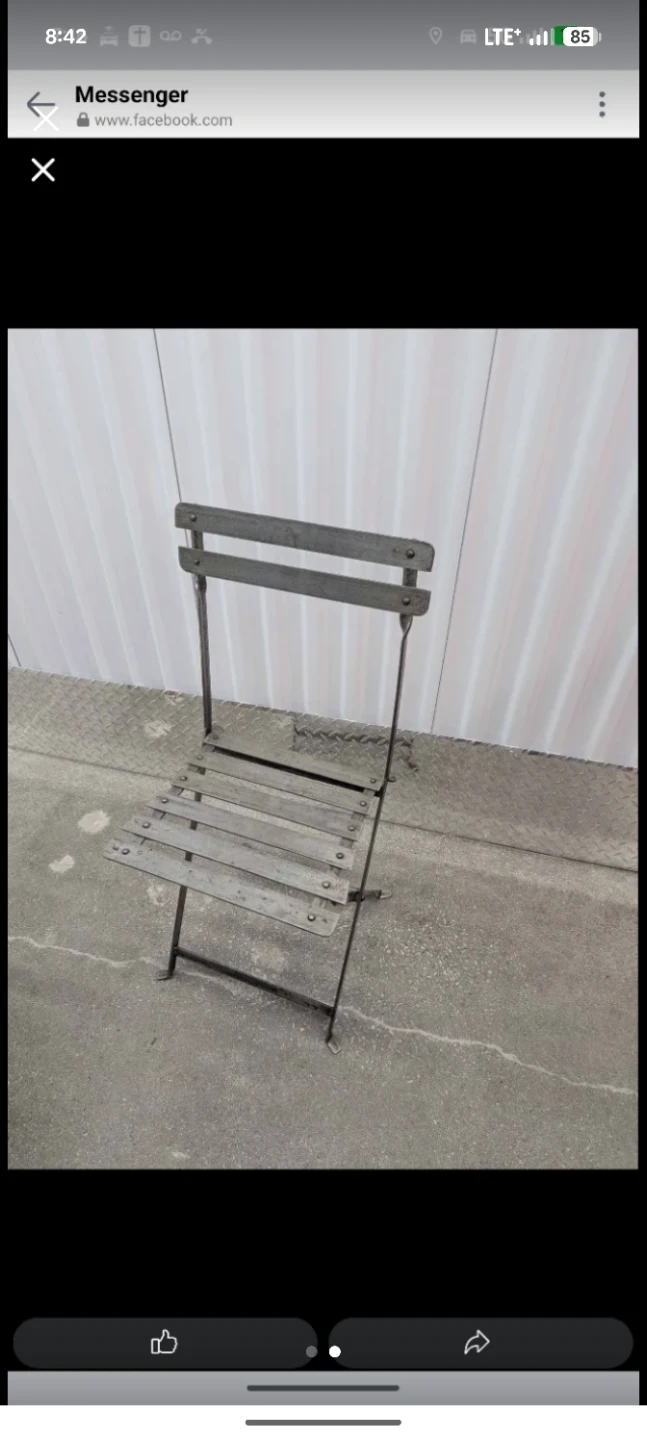 Vintage Folding Patio Chair - photo 2