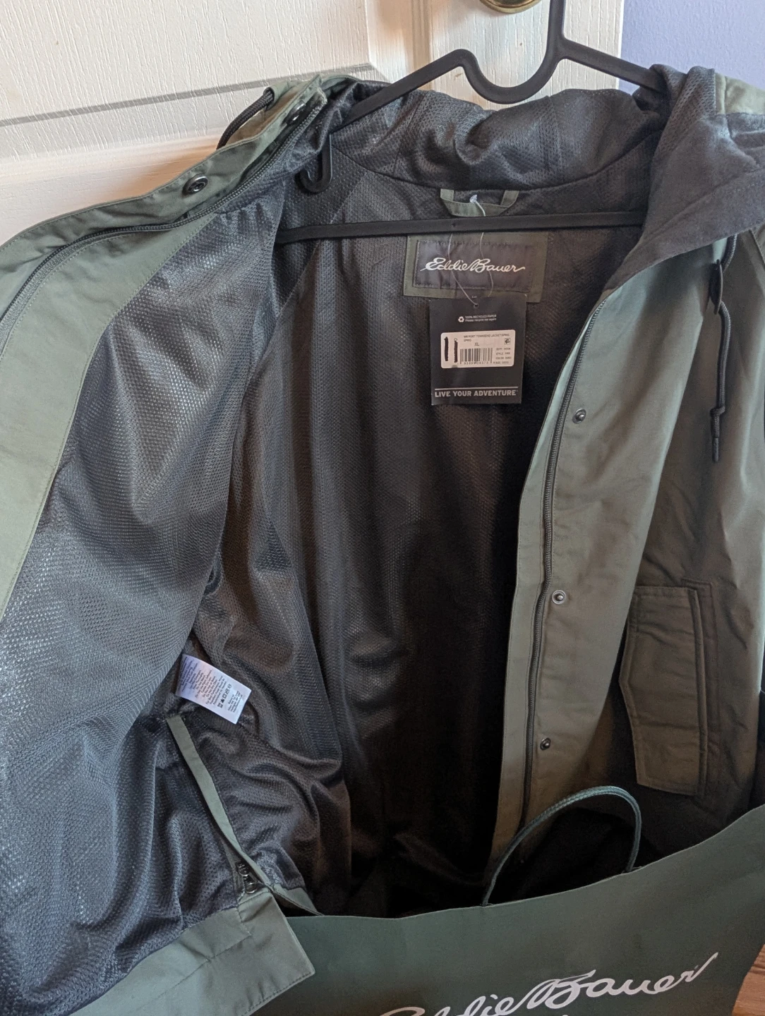 Eddie Bauer Women's Rain Jacket XL Green - photo 5
