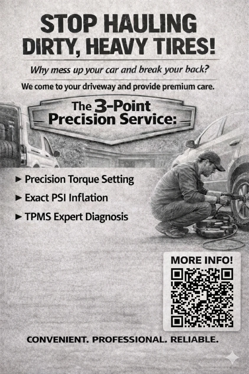 Mobile Tire Swap with TPMS check.
