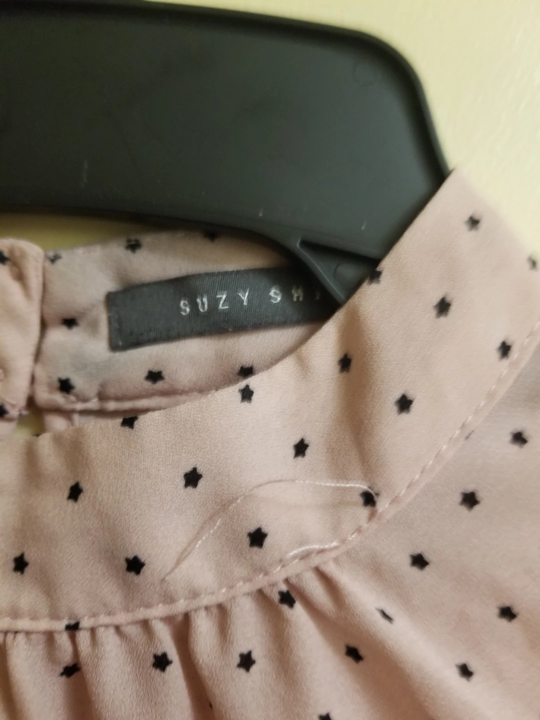 Suzy Shier polka dot blouse with ruffled sleeves - photo 2