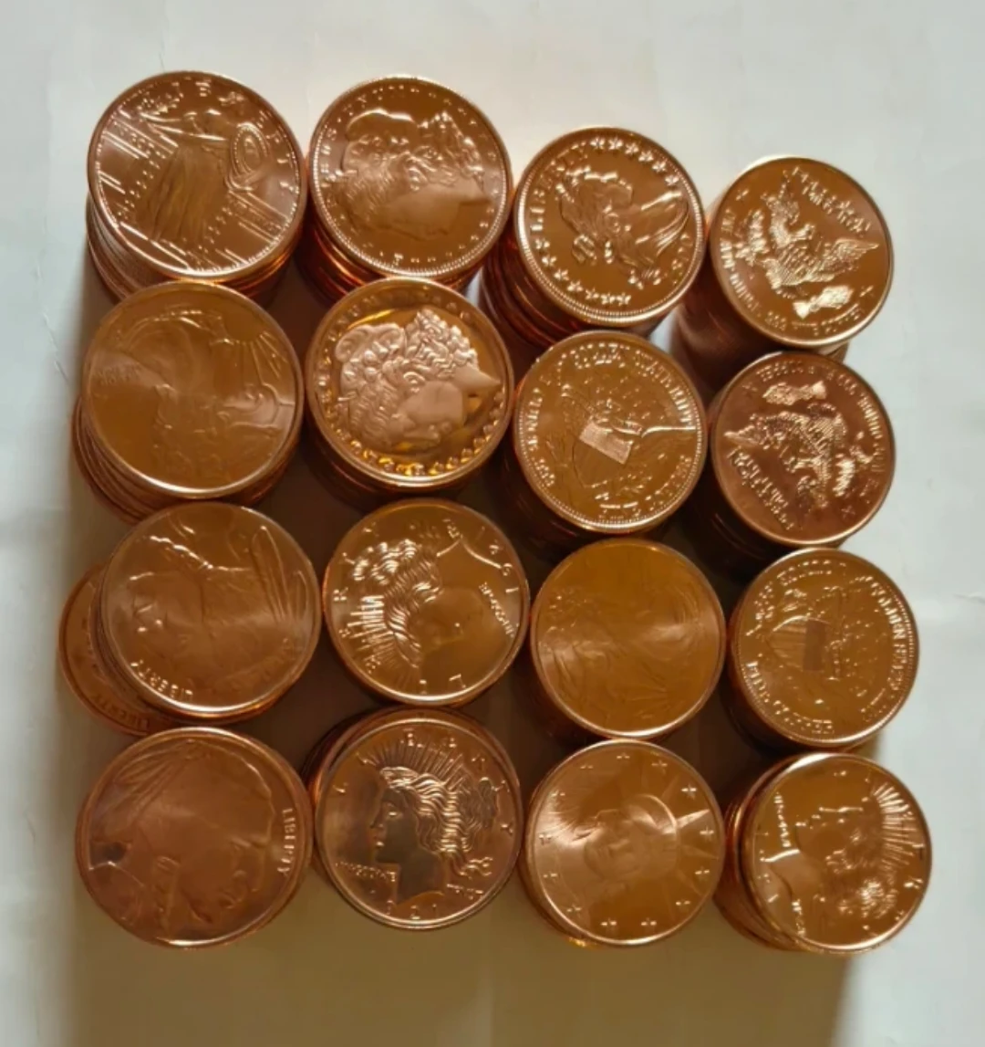 Copper Coins Collection - 10 Pieces
