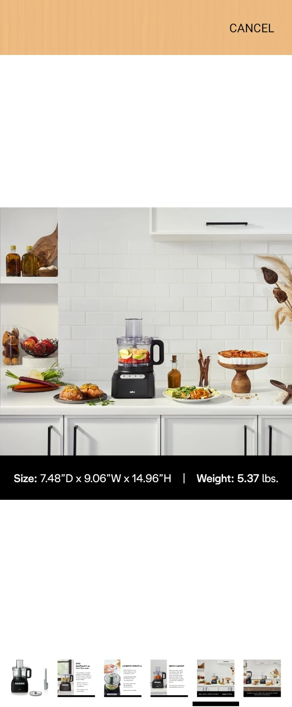 Braun EasyPrep 8-Cup Food Processor - photo 4