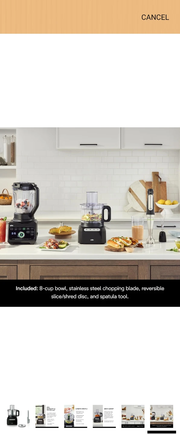 Braun EasyPrep 8-Cup Food Processor - photo 5