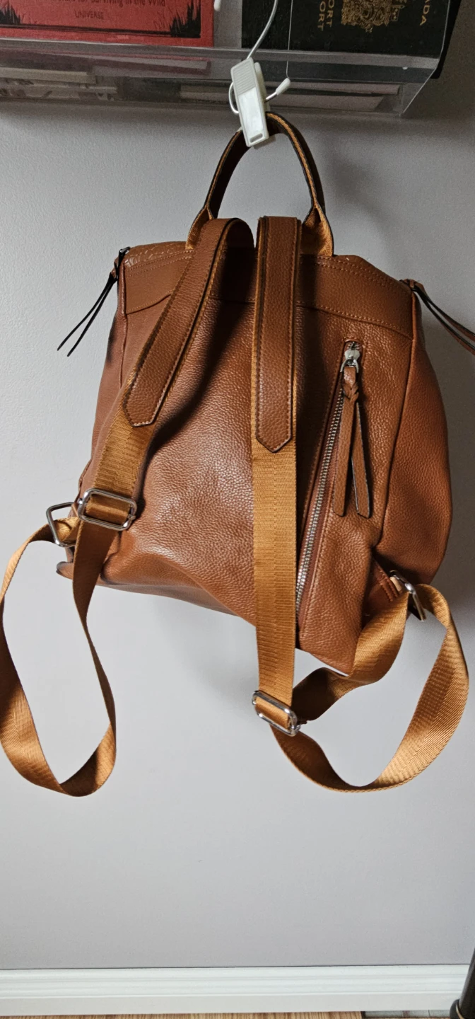 Brown Faux Leather Backpack Purse - photo 3