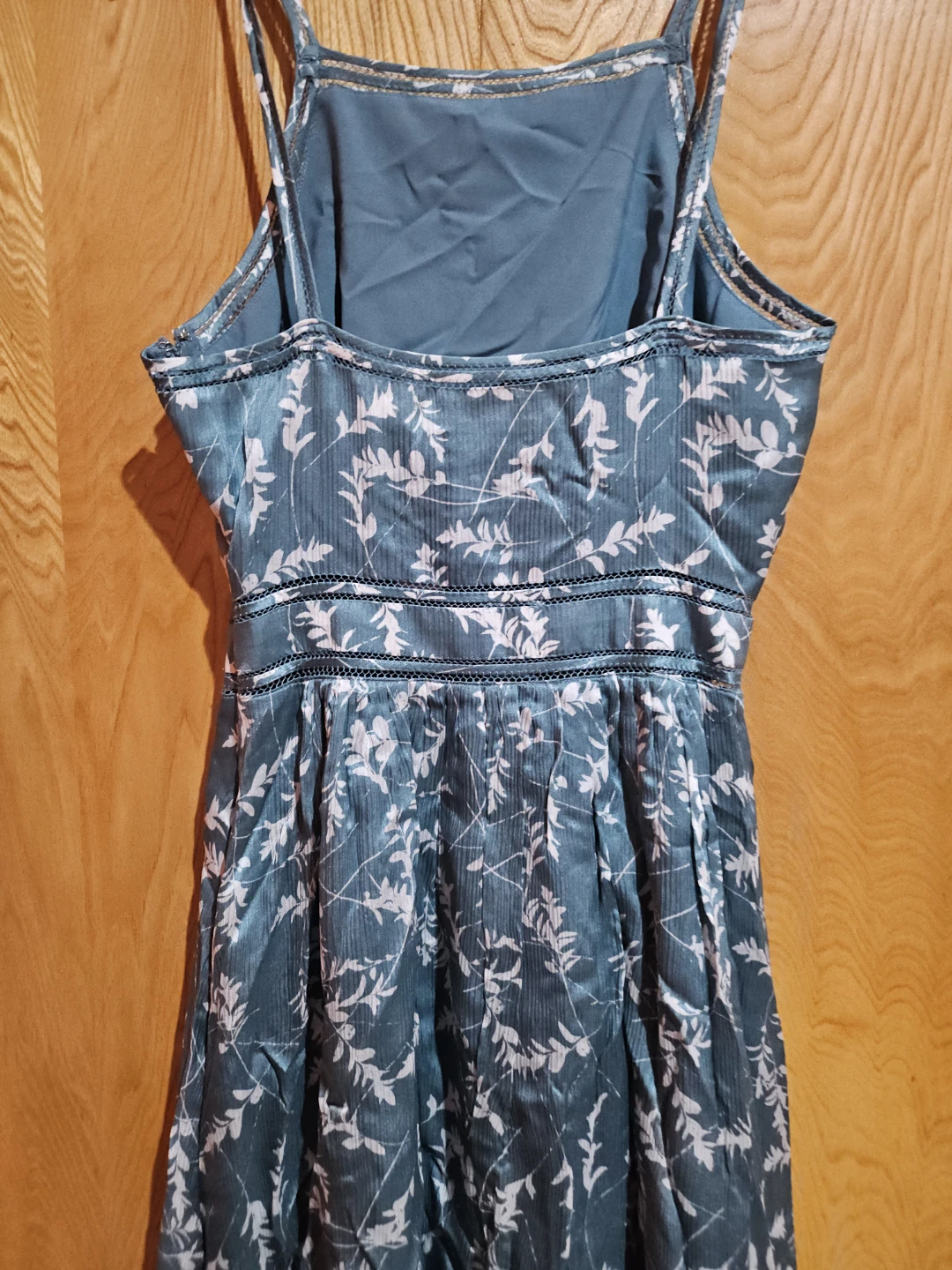 Club Monaco Teal floral print midi dress