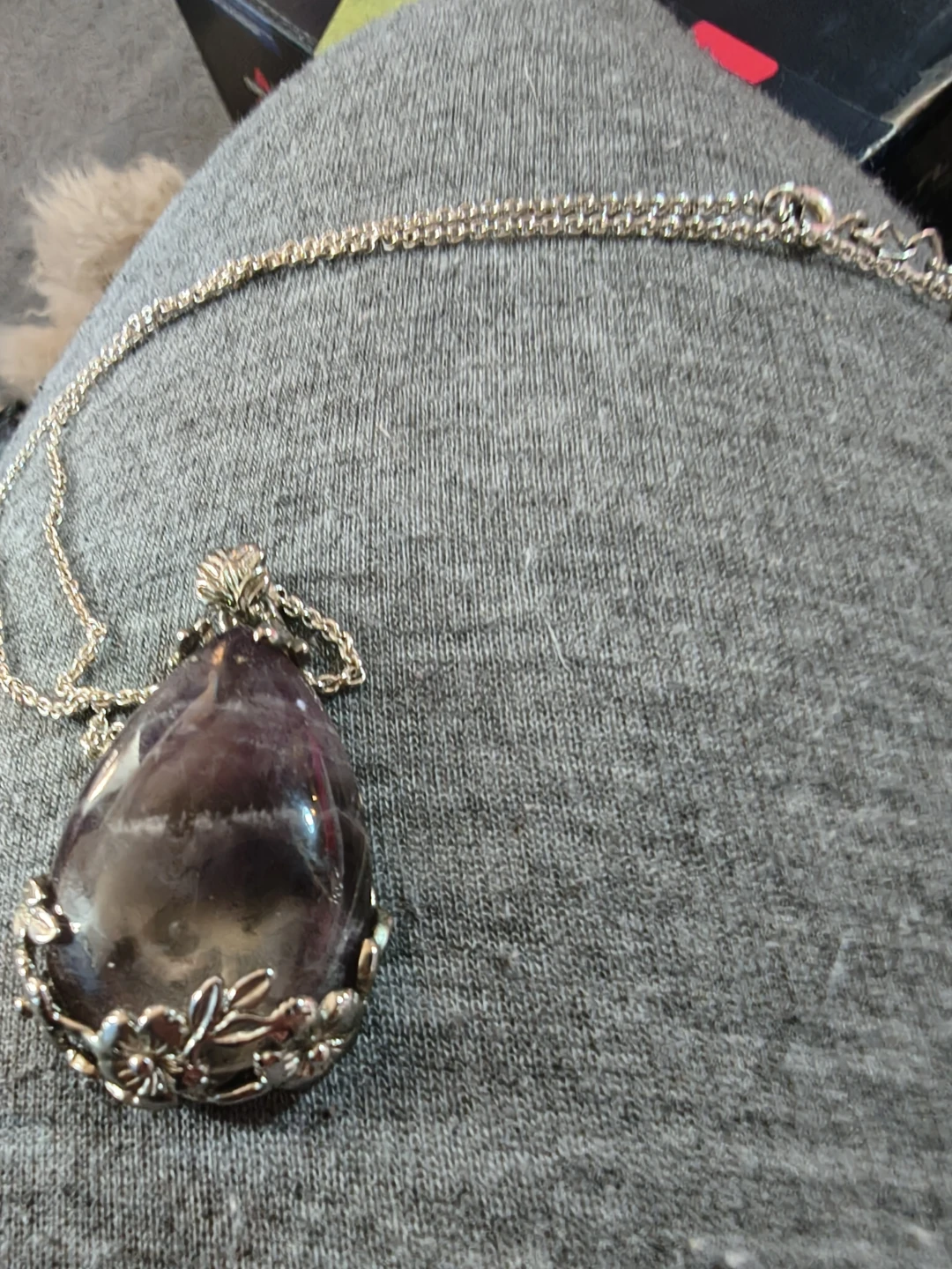 Amethyst Pendant Necklace - photo 4