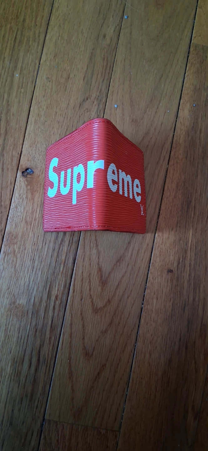 Supreme x Louis Vuitton Red Bifold Wallet - photo 3