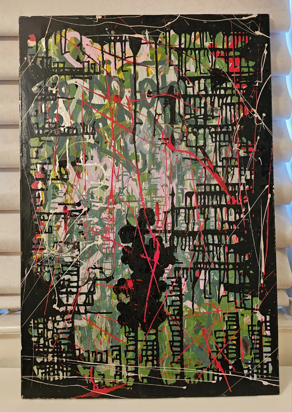 Abstract graffiti street art / new