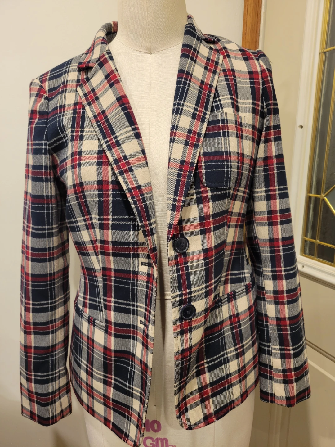 Tommy Hilfiger Plaid Blazer Size 4