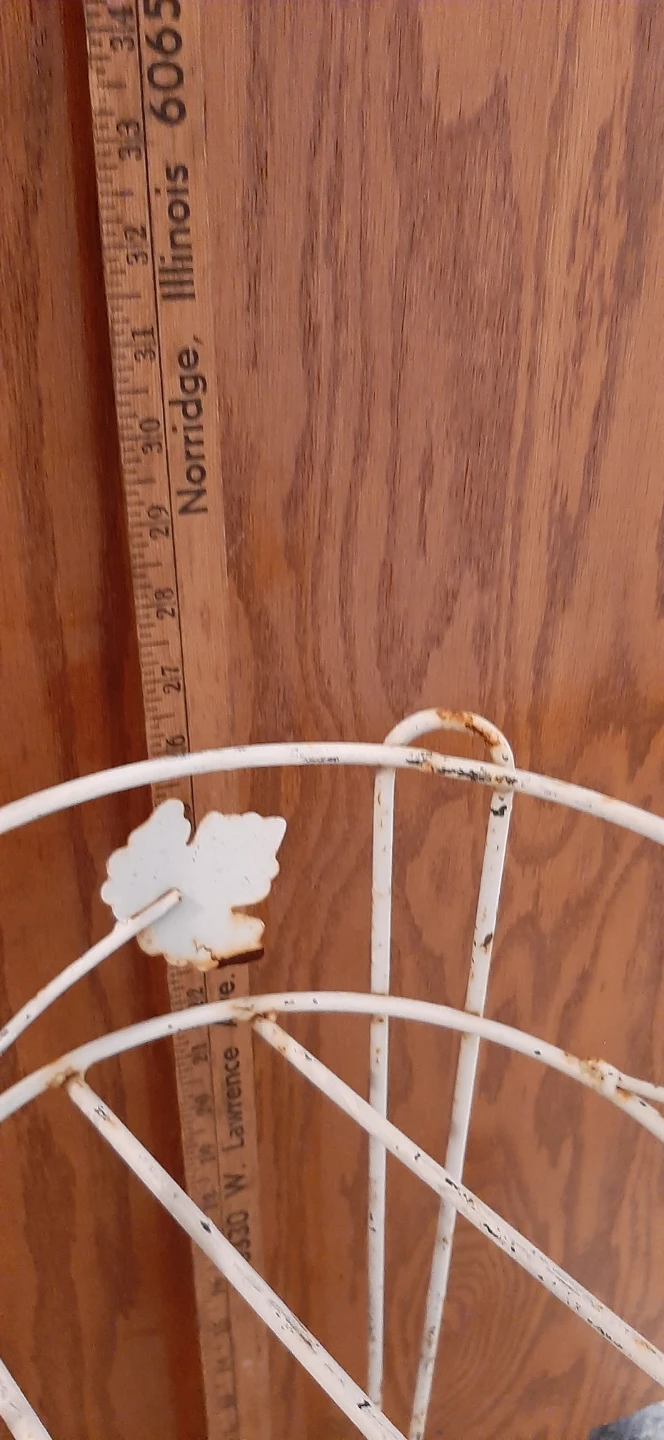 White Metal Plant Stand - photo 3