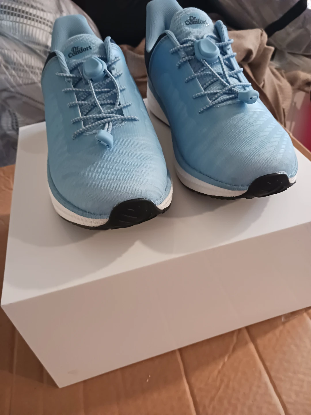 Dr. Comfort Light Blue Lace-Up Athletic Shoes Women's Size 9W