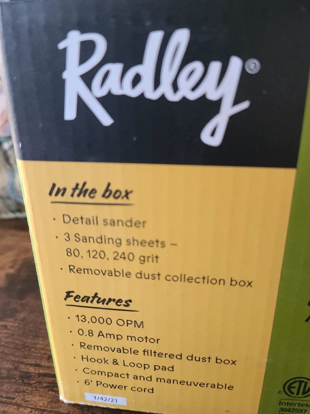 Radley 0.8 Amp Detail Sander with 3 Sanding Sheets - photo 2