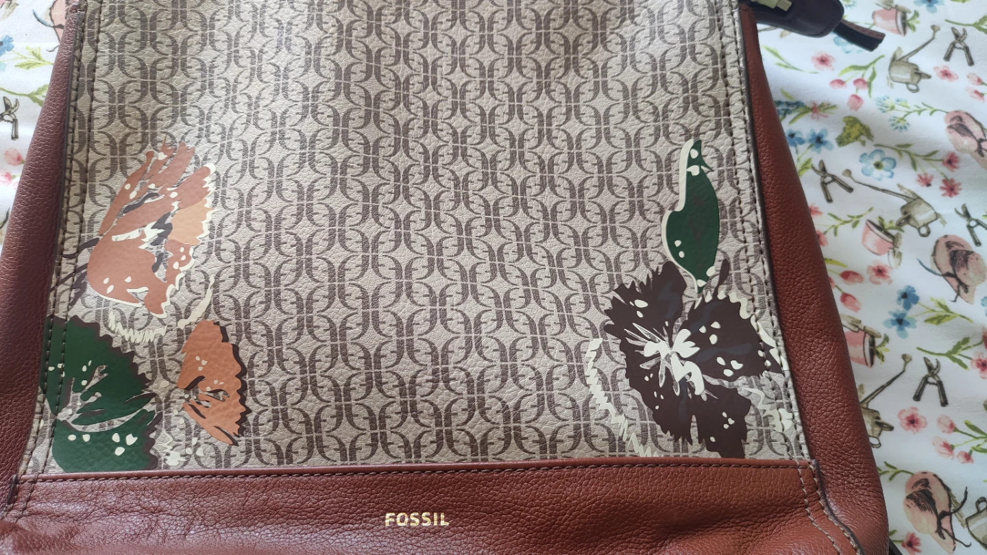 Fossil crossbody bag with floral accents - photo 3