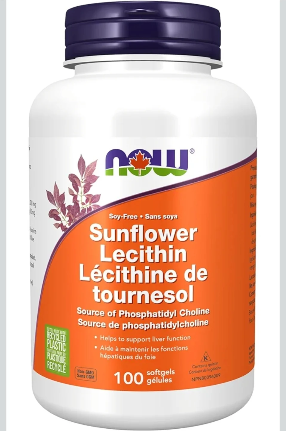 🌱NOW Foods Sunflower Lecithin Softgels - 100 Count 🌱