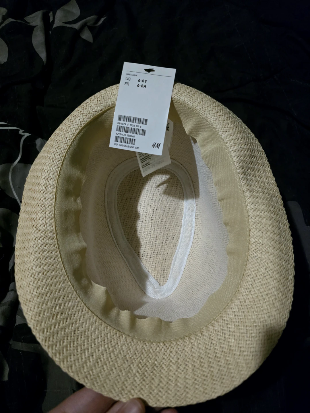 H&M Straw Fedora Hat - Size 6-8Y - photo 2