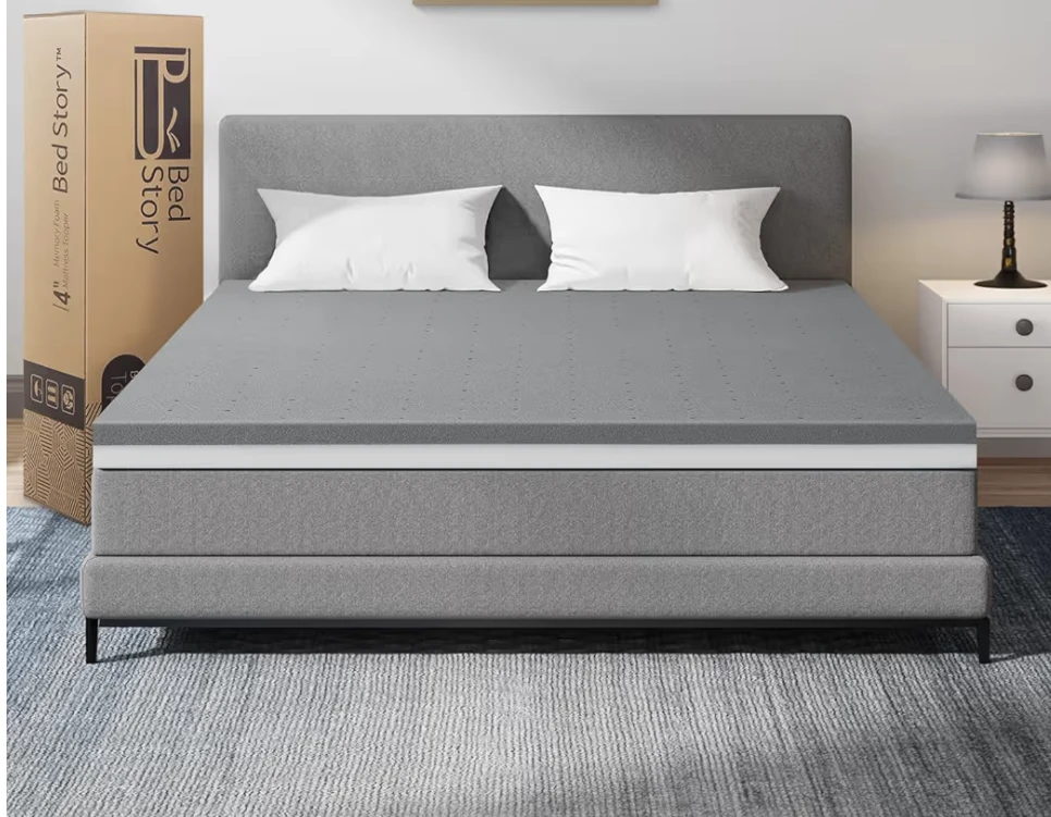 Memory Foam Mattress Topper Full 4 inch - Double Size