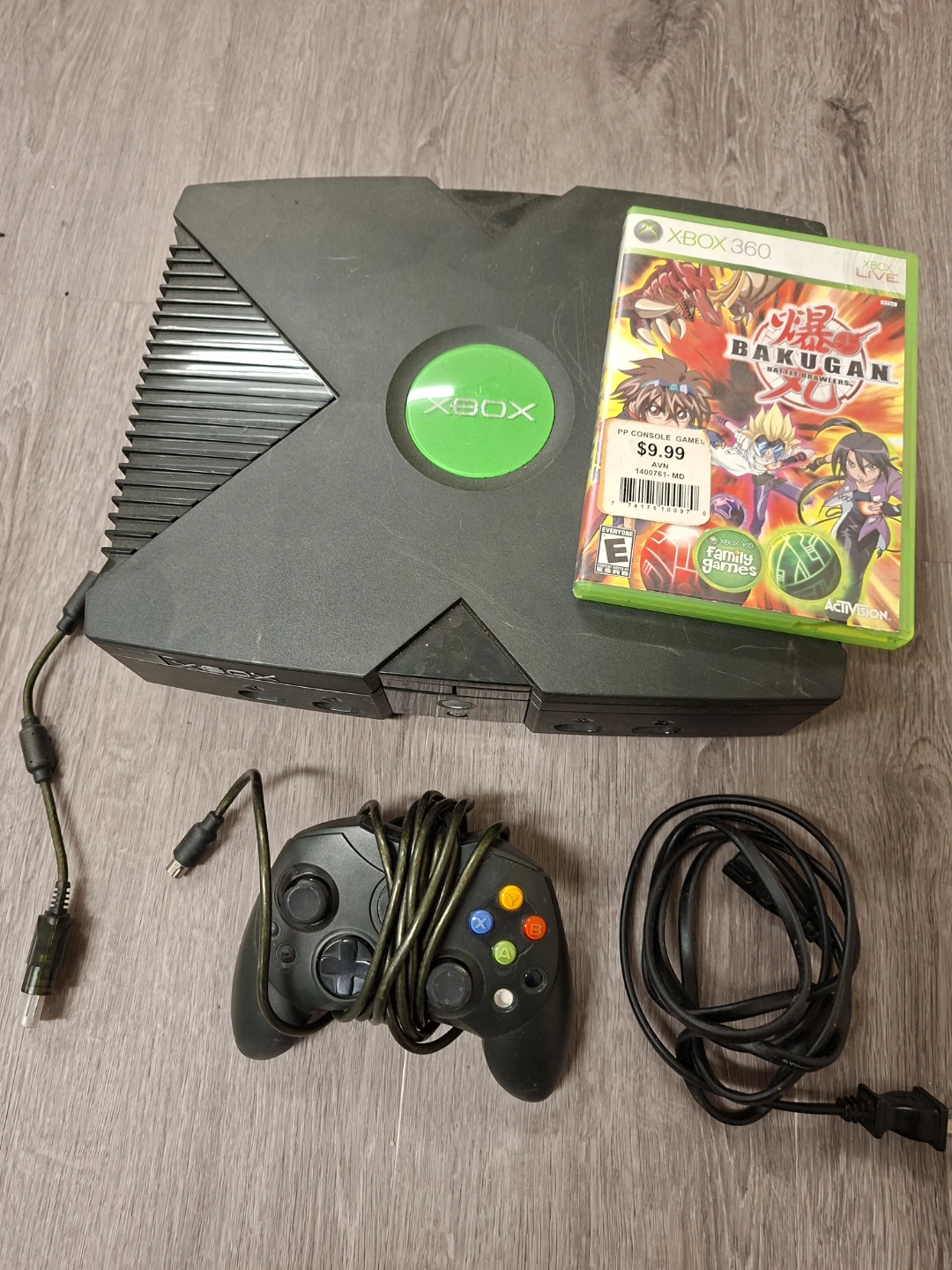 Original Xbox Console with Bakugan Game