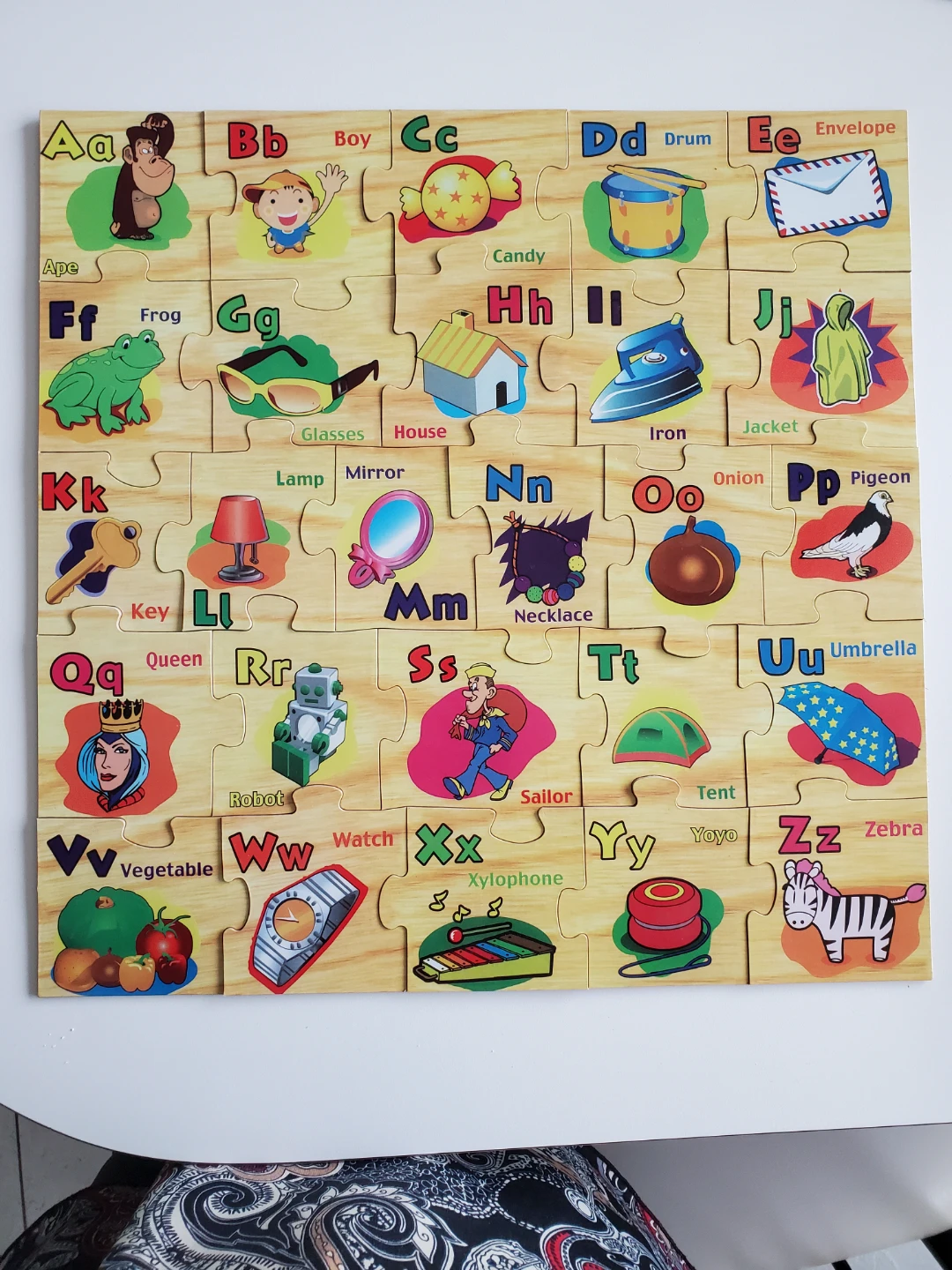 Ages 5+ Alphabet Wooden Puzzle