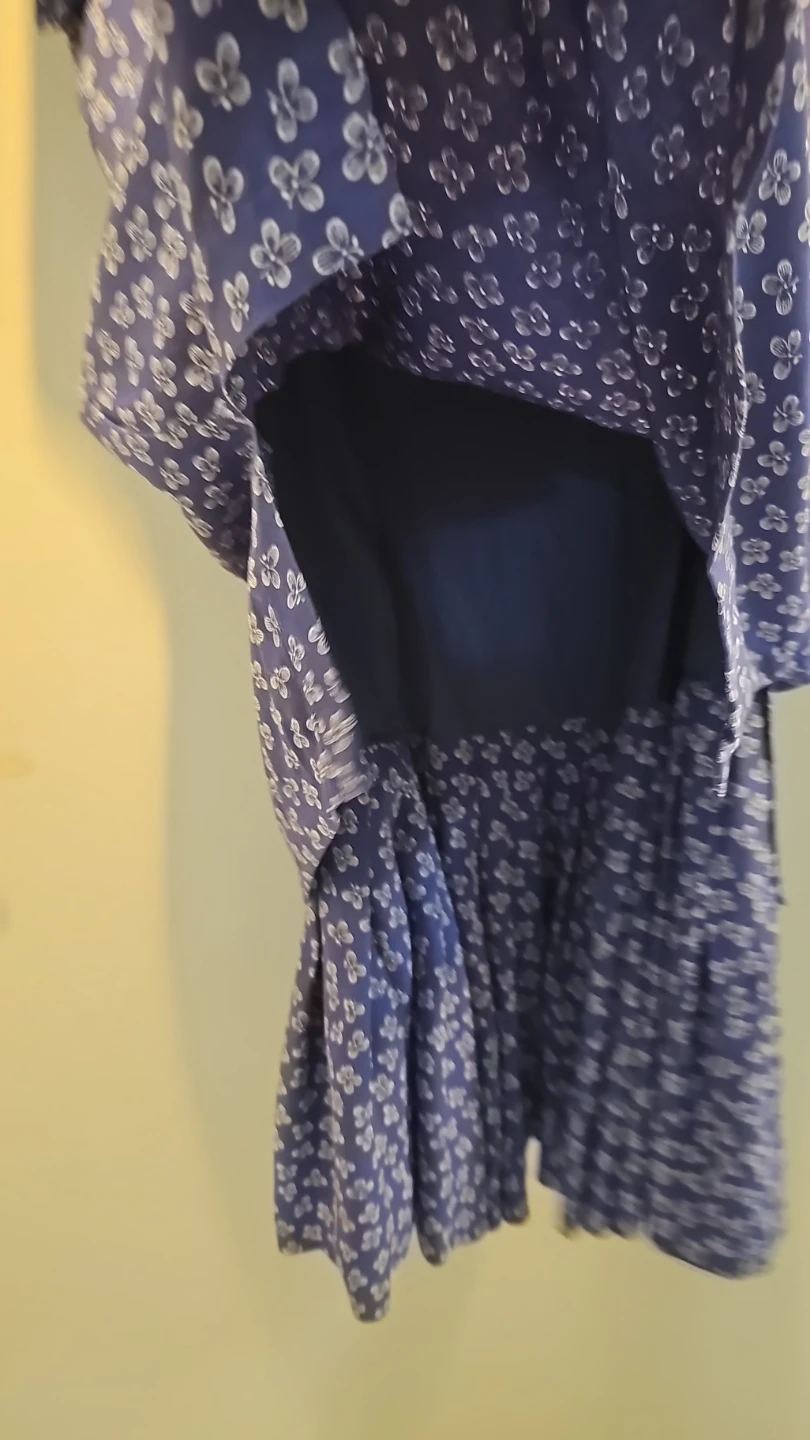 Talbots Women's Blue Floral Dress - Size 14 - photo 4