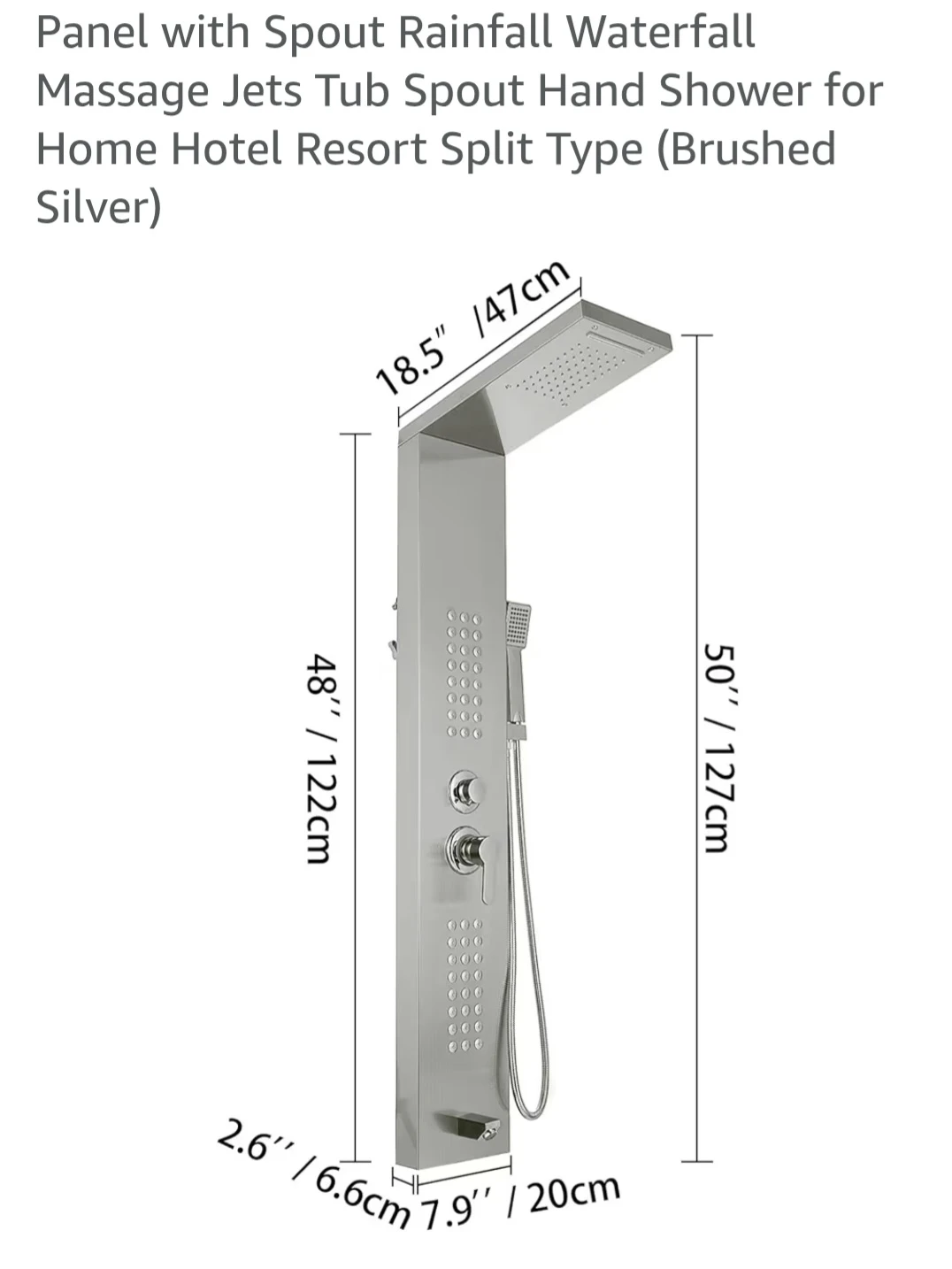 VEVOR Stainless Steel Shower Panel System - photo 4