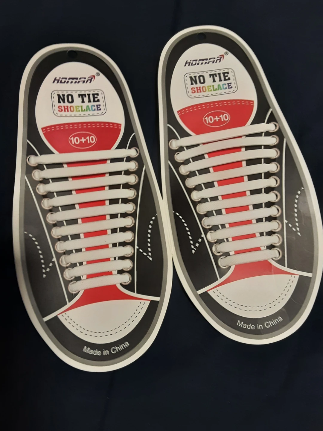 HOMAR No Tie Shoelace Elastic Laces (2 Pack)