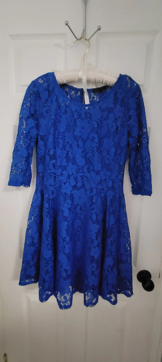 🌱 Bebop Lace Dress Size M - Royal Blue