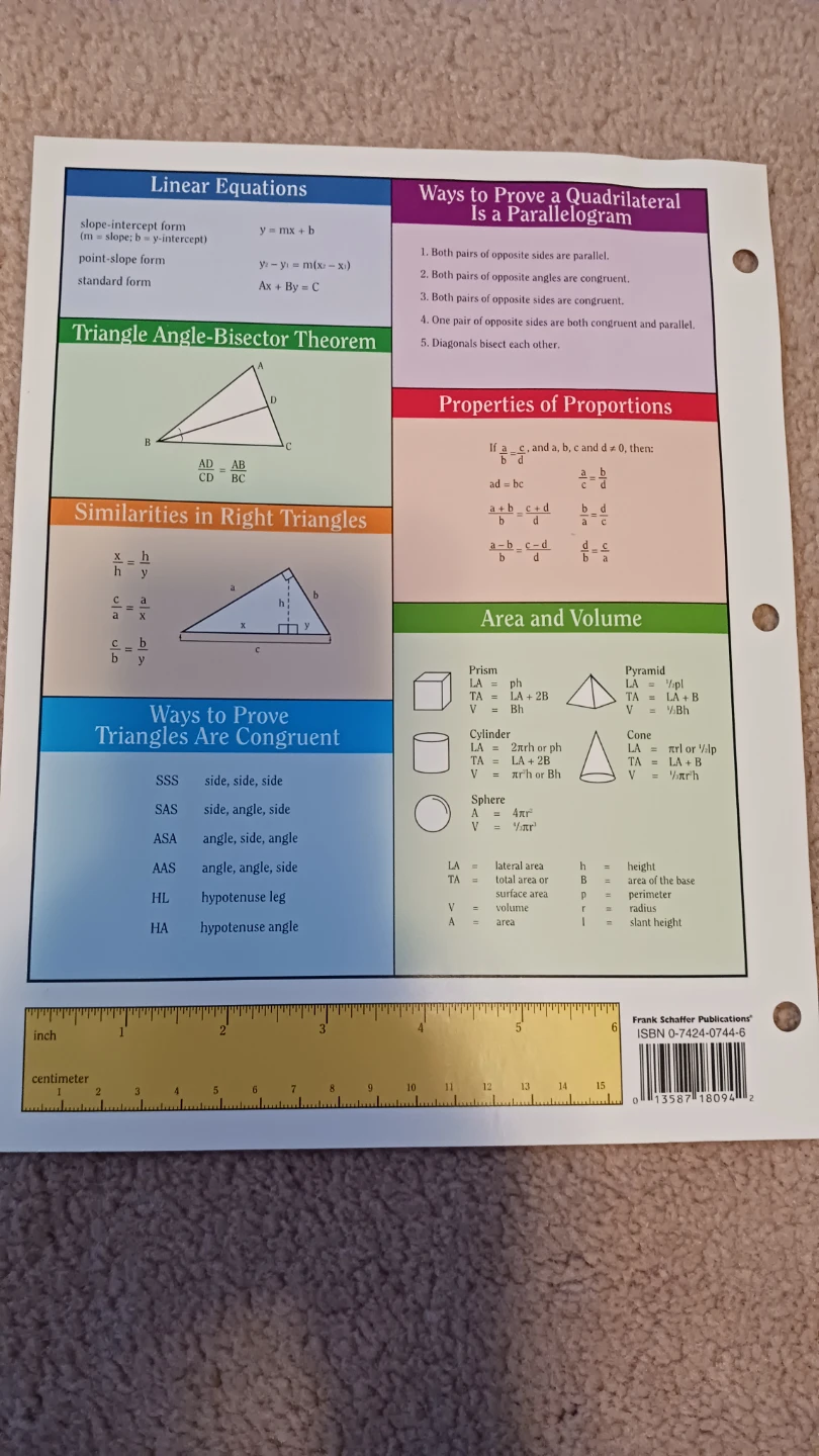 Geometry Ready Reference Sheet - photo 2