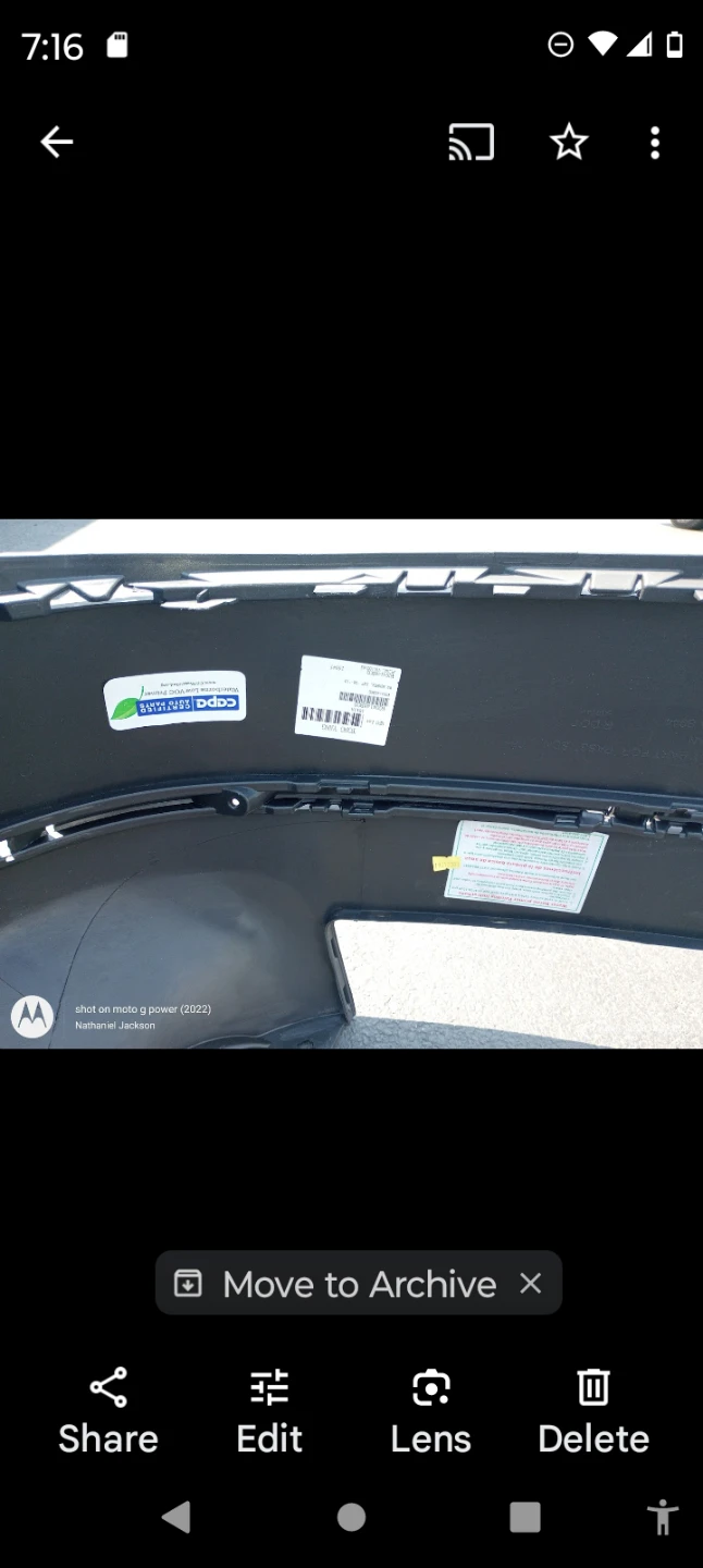 Aftermarket Bumper Cover for a 2006-2010 Volkswagen Passat - photo 4